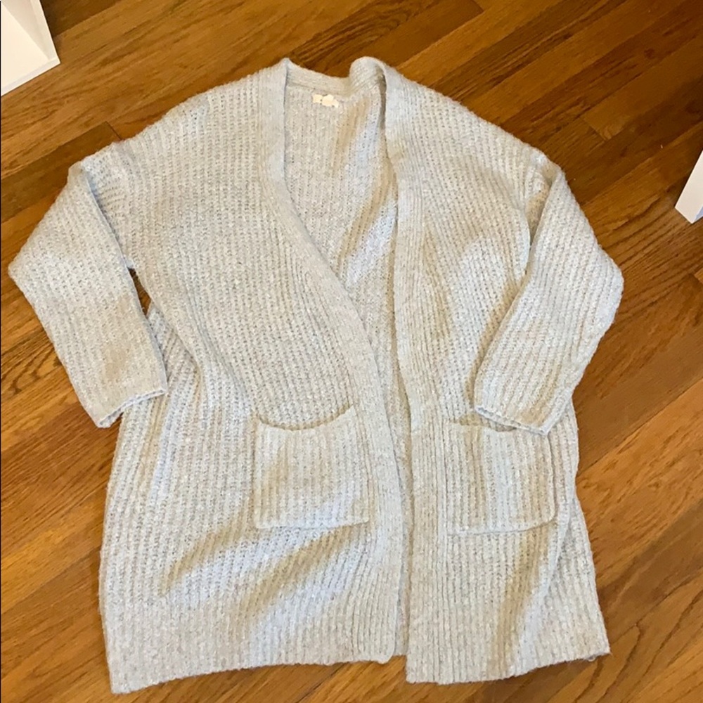 Super soft light grey knit cardigan!!